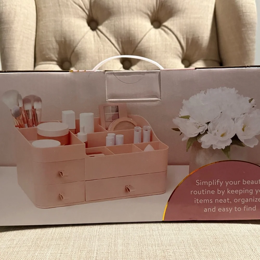 Pink Makeup Organizer